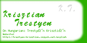 krisztian trestyen business card